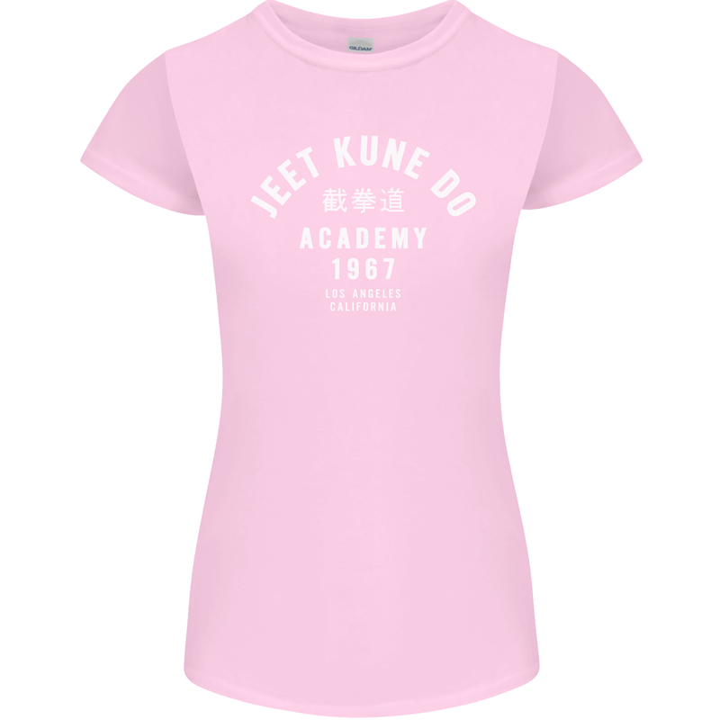 Jeet Kune Do Academy MMA Martial Arts Womens Petite Cut T-Shirt Light Pink