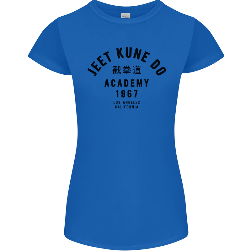 Jeet Kune Do Academy MMA Martial Arts Womens Petite Cut T-Shirt Royal Blue