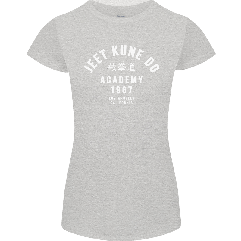 Jeet Kune Do Academy MMA Martial Arts Womens Petite Cut T-Shirt Sports Grey