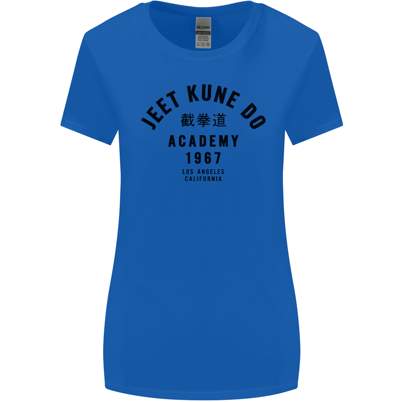Jeet Kune Do Academy MMA Martial Arts Womens Wider Cut T-Shirt Royal Blue
