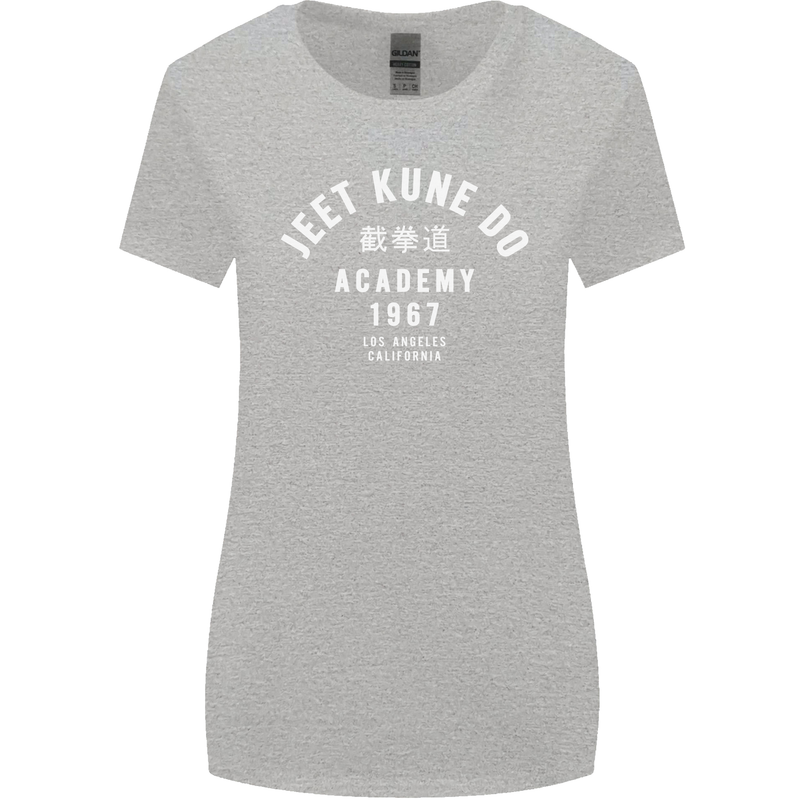 Jeet Kune Do Academy MMA Martial Arts Womens Wider Cut T-Shirt Sports Grey