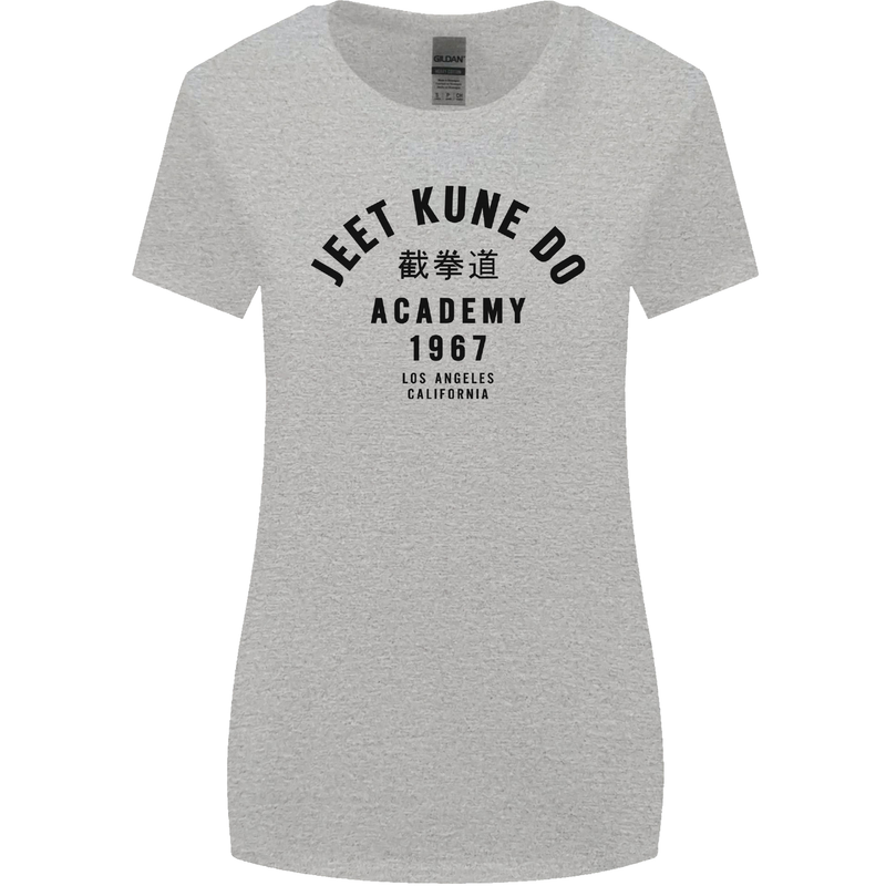 Jeet Kune Do Academy MMA Martial Arts Womens Wider Cut T-Shirt Sports Grey