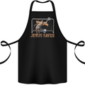 Jesus Saves Funny Atheist Christian Atheism Cotton Apron 100% Organic Black