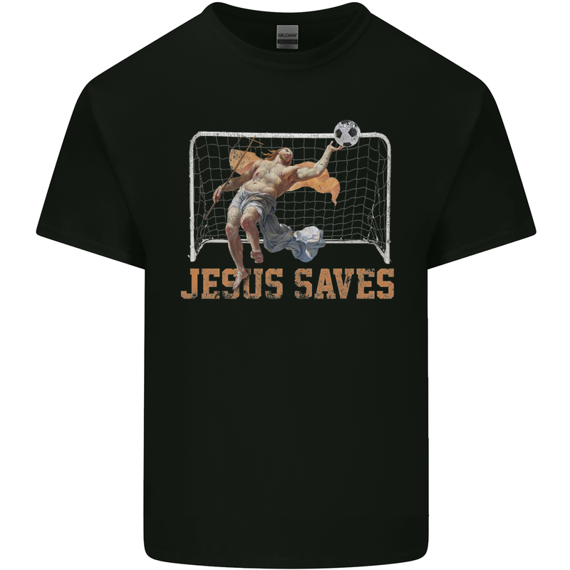 Jesus Saves Funny Atheist Christian Atheism Mens Cotton T-Shirt Tee Top Black