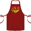 Jesus Saves Funny Christian Cotton Apron 100% Organic Maroon