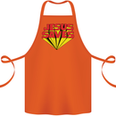 Jesus Saves Funny Christian Cotton Apron 100% Organic Orange
