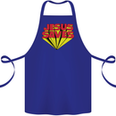 Jesus Saves Funny Christian Cotton Apron 100% Organic Royal Blue