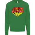 Jesus Saves Funny Christian Kids Sweatshirt Jumper Irish Green