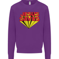 Jesus Saves Funny Christian Kids Sweatshirt Jumper Purple