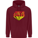 Jesus Saves Funny Christian Mens 80% Cotton Hoodie Maroon