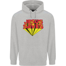 Jesus Saves Funny Christian Mens 80% Cotton Hoodie Sports Grey