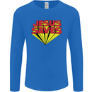 Jesus Saves Funny Christian Mens Long Sleeve T-Shirt Royal Blue