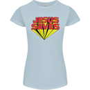 Jesus Saves Funny Christian Womens Petite Cut T-Shirt Light Blue