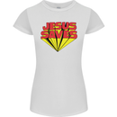 Jesus Saves Funny Christian Womens Petite Cut T-Shirt White