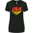 Jesus Saves Funny Christian Womens Wider Cut T-Shirt Black