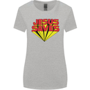 Jesus Saves Funny Christian Womens Wider Cut T-Shirt Sports Grey