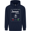 Jesus is Calling Christian Christianity Childrens Kids Hoodie Navy Blue