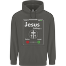 Jesus is Calling Christian Christianity Childrens Kids Hoodie Storm Grey