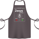 Jesus is Calling Christian Christianity Cotton Apron 100% Organic Dark Grey