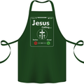 Jesus is Calling Christian Christianity Cotton Apron 100% Organic Forest Green