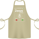 Jesus is Calling Christian Christianity Cotton Apron 100% Organic Khaki