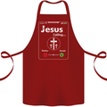 Jesus is Calling Christian Christianity Cotton Apron 100% Organic Maroon
