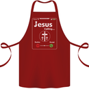 Jesus is Calling Christian Christianity Cotton Apron 100% Organic Maroon
