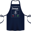 Jesus is Calling Christian Christianity Cotton Apron 100% Organic Navy Blue