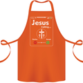 Jesus is Calling Christian Christianity Cotton Apron 100% Organic Orange