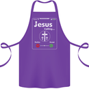 Jesus is Calling Christian Christianity Cotton Apron 100% Organic Purple