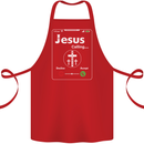 Jesus is Calling Christian Christianity Cotton Apron 100% Organic Red