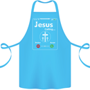 Jesus is Calling Christian Christianity Cotton Apron 100% Organic Turquoise