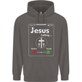 Jesus is Calling Christian Christianity Mens 80% Cotton Hoodie Charcoal