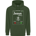Jesus is Calling Christian Christianity Mens 80% Cotton Hoodie Forest Green