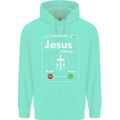 Jesus is Calling Christian Christianity Mens 80% Cotton Hoodie Peppermint