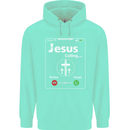 Jesus is Calling Christian Christianity Mens 80% Cotton Hoodie Peppermint