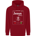 Jesus is Calling Christian Christianity Mens 80% Cotton Hoodie Red