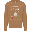 Jesus is Calling Christian Christianity Mens Sweatshirt Jumper Caramel Latte
