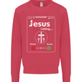 Jesus is Calling Christian Christianity Mens Sweatshirt Jumper Heliconia