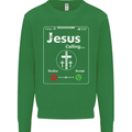 Jesus is Calling Christian Christianity Mens Sweatshirt Jumper Irish Green
