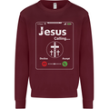Jesus is Calling Christian Christianity Mens Sweatshirt Jumper Maroon