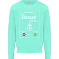 Jesus is Calling Christian Christianity Mens Sweatshirt Jumper Peppermint