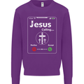 Jesus is Calling Christian Christianity Mens Sweatshirt Jumper Purple