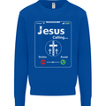 Jesus is Calling Christian Christianity Mens Sweatshirt Jumper Royal Blue