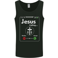 Jesus is Calling Christian Christianity Mens Vest Tank Top Black