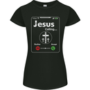 Jesus is Calling Christian Christianity Womens Petite Cut T-Shirt Black