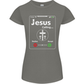 Jesus is Calling Christian Christianity Womens Petite Cut T-Shirt Charcoal