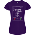 Jesus is Calling Christian Christianity Womens Petite Cut T-Shirt Purple