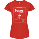 Jesus is Calling Christian Christianity Womens Petite Cut T-Shirt Red