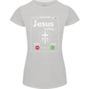 Jesus is Calling Christian Christianity Womens Petite Cut T-Shirt Sports Grey